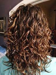Scrunched Curls Permanente Cheveux Mi Long Permanente Cheveux Coupe De Cheveux