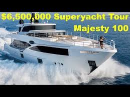 6 500 000 Superyacht Tour Majesty 100 Youtube Yacht Boat Tours Super Yachts