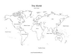 This Printable Map Of The World Is Labeled With The Names Of All Seven Continents Plus Oceans S World Map Printable Continents And Oceans World Map Continents