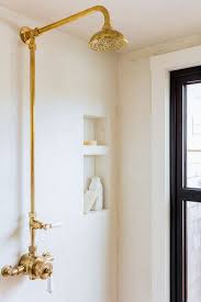 Classic Simplicity Gold Deluge Shower Industrial Style Bathroom Shower Kits Bathroom Decor