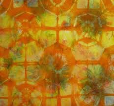 Itajime Folding And Clamping After Clamping I Applied Dye And Let It Batch 24 Hrs Itajime Painting Itajime Shibori