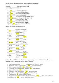 Maybe you would like to learn more about one of these? Use The Correct Personal Pronouns Watch The Ceforlaenglishana