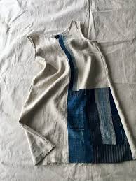 Boro Fusion Dress Francis Olive Patchwork Clothes Clothes Dye Handmade Clothes
