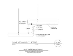 Usg Design Studio 09 54 00 13 133 Specialty Ceilings Compasso Act Compasso Light Soffit Download Details Cove Lighting Ceiling Detail Detail
