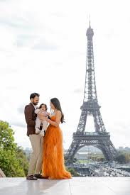 Summer Family Photos at Trocadero and Seine River by Lena