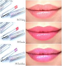 Dior Dior Addict Stellar Shine Lipstick In 352 D Galaxy 554 Diorsolar 595 Diorstellaire Review And Swatches Lip Colors Dior Addict Dark Lip Makeup