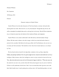 Doc Myrtle Wilson Character Analysis Miranda Williams Academia Edu