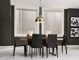 Both real and faux wood blinds are an excellent addition to your dining room. Vertical Blinds Dining Room Made In The Shade