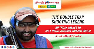 Wishing a very happy birthday to the pride of India, Ronjan Sodhi! You have  made every Indian proud with your remarkable performance in double trap  shooting events across the world. #RonjanSodhi #UnionBankofIndia