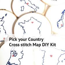 Plus, use our caption/border maker tool to chart your own words. South Africa Map Cross Stitch Pattern With Hearts For Cape Town Bloemfontein Pretoria Studio Koekoek