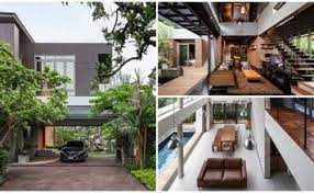 บ านโมเด ร นอ นด สเทร ยล สองสไตล การตกแต งท ให ท งเสน ห สวยด บและความส ข มเง ยบสงบ ก อสร างในจ งหว ดนนทบ ร ออกแบบบ าน บ าน