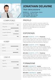 Da un clic sobre cada casilla de información, por ejemplo, da un clic sobre la palabra nombre. Modelli Cv Da Scaricare Gratis