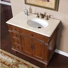 Available in ice grey, espresso & white solid wood vanity with a carrera marble top multi step paint and top coated with a moisture resistant. 36 Inch Single Sink Bathroom Vanity With Offset Sink