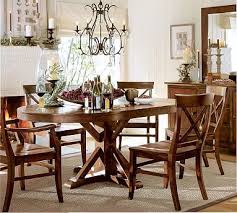 Benchwright Round Pedestal Extending Dining Table Rustic Mahogany Dining Room Table Dining Table Rustic Round Dining Table