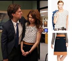 The Office Fashion Couples Discount On Screen Style The Office Seasons The Office Season 9 The Office Erin