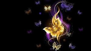 Download Hd Wallpaper Digital Art 3d Butterflies Butterfly Flower Colorful Shine Wallpaper Flare