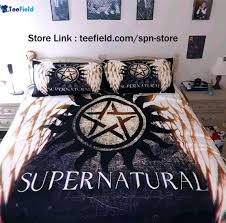 Supernatural Bedding Set In 2020 Bed Supernatural Blanket Bedding Set
