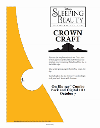Princes Aurora Crown Craft Stencil Sleeping Beauty Party Princess Aurora Party Disney Sleeping Beauty
