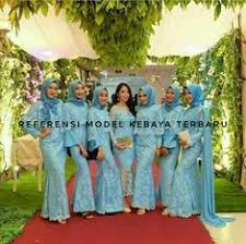 Fullset diskaun 30% harga sebelum : Gaun Pengantin Berhijab Warna Biru Info Kece