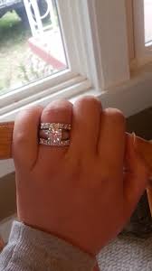 Our Wedding Bands Weddingbee Photo Gallery Thick Diamond Wedding Band Big Diamond Engagement Rings Wedding Bands