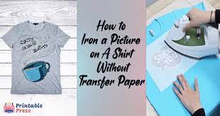 Diy| shirt print w/ parchment paper! How To Iron A Picture On A Shirt Without Transfer Paper Simple Tricks