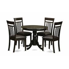 A bigger table can make the space quadrangular dinner table sets are the most popular types of dining table sets available. 5 Piece Small Kitchen Table And Chairs Set Round Table And 4 Chairs For Dining Room Walmart Com Walmart Com
