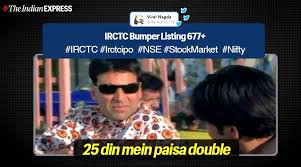 The best market memes and images of january 2021. Irctc S Super Stock Market Debut Inspires Twitter Memes Trending News The Indian Express