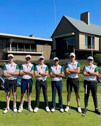 PBHS 1st Golf team playing in the Woodlands Junior Masters 5-7 May 2024 ⛳️  From Left to Right: Ross Campbell Greg Rogers Graydon Lubbe Abdul Ebrahim  Jack Funston Tristan Rossouw 🇭🇺