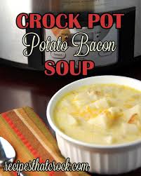 Crock Pot Potato Bacon Soup Recipes That Crock Potato Bacon Soup Bacon Soup Recipes Bacon Soup