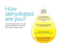 dehydrated hydration image showing hydration level by urine