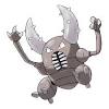 Resistant to normal, fighting, poison, bug and vulnerable to ghost, dark in a gym battle. 1