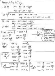 Calculus worksheets with answers pdf. Unit Circle Chart Answers Novocom Top