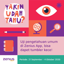 Kali ini, quipper blog akan membahas prediksi utbk. Zenius On Twitter Uji Pengetahuan Umum Di Zenius App Bisa Dapet Tumbler Kece Idaman Kamu Bisa Dapetin Tumbler Kece Zenius Dengan Kerjain Soal Soal Pengetahuan Umum Di Zenius App Loh Gimana Caranya