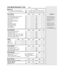 40 Printable Vehicle Maintenance Log Templates Template Lab