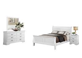 This bedroom set features a number of bedroom storage pieces as well as a beautiful queen size sleigh bed that will easily outfit your bedroom space. Buy Modern Louis Philippe 4pc Bedroom Set Cal King Sleigh Bed Dresser Mirror Nightstand In Burnished White In Cheap Price On Alibaba Com