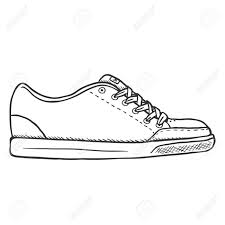 Shape as you see here. Vector Sketch Illustration Single Side View Skaters Shoes On Royalty Free Cliparts Vectors And Stock Illustration Image 67575702