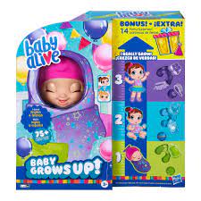Baby Alive Baby Grows Up Walmart Exclusive 1 Growing Doll Toy 14 Party Surprises Walmart Com