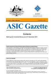Share a gif and browse these related gif searches. Asic Gazette Australian Securities And Investments Commission