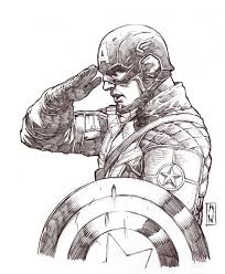 Captain America Sketch By Admirawijaya On Deviantart Captain America Art Captain America Drawing Captain America Sketch