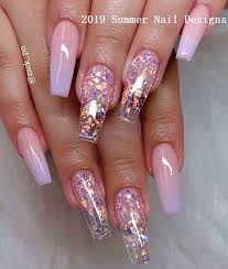 Black acrylic nail art.use the cute nail drill to make nails#euphoria makeup. 33 Cute Summer Nail Design Ideas 2019 Nail Summernails Fabulous Nails Acrylic Nail Designs Summer Acrylic Nails
