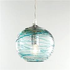 Beautiful Aqua Glass Pendant Light Blue Muconnect Co