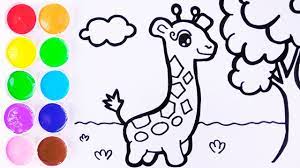 Ver más ideas sobre jirafas para colorear, decoración de unas, manualidades. Como Dibujar Y Colorear Jirafa De Arco Iris Dibujos Para Ninos Learn Colors For Kids Funkeep Youtube