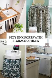 cute hidden storage idea: 9 diy sink