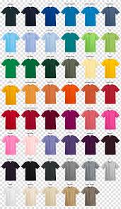 T Shirt Gildan Activewear Sleeve Clothing Color Chart