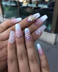 Pin By Kenzienoel On Nails In 2020 With Images Nails Design With Rhinestones Diamond Nail Art Design Prom Nails