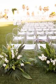 Contemporary Glamorous Wedding With Tropical Vibes Wedding Ceremony Decorations Outdoor Modern Wedding Ceremony Wedding Aisle Decorations