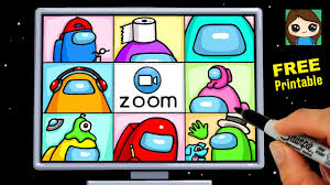 Maybe you would like to learn more about one of these? How To Draw An Among Us Zoom Meeting Party Fun Youtube