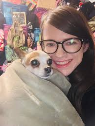 Good morning, here introducing my lil princess Chloe, she's been with me  since she was 6 month old now she's 2 years. I rescue her from Humane  Society