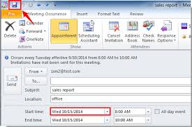 How To Create Recurring Meeting Appointment At Different Times In Outlook