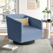 Foundstone Chaplin Swivel Barrel Chair Reviews Wayfair Swivel Barrel Chair Barrel Chair Chair Upholstery